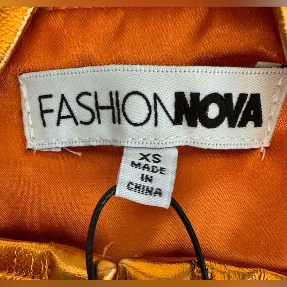 Brand New Party Girl Xtra Small Corset Top - Metallic Orange - Picture 4 of 4